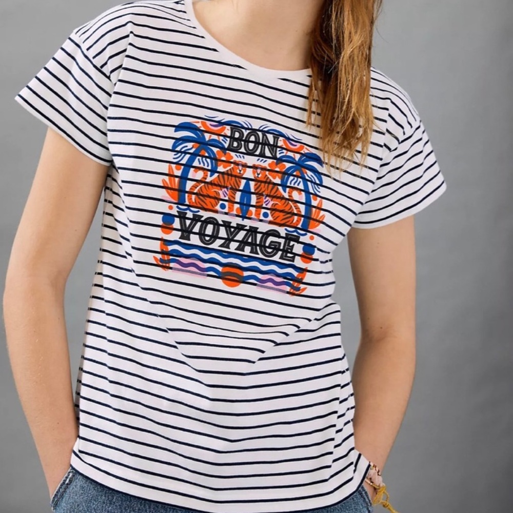 Super Nice Letters Bon Voyage Graphic Tee